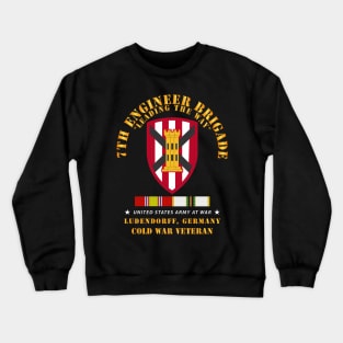 7th Engineer Bde - SSI - 1969 Ludendorff, Germany w COLD WAR SVC X 300 Crewneck Sweatshirt